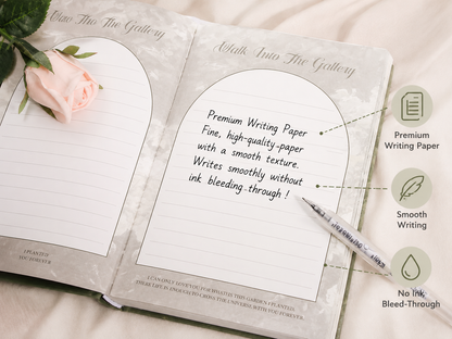 Quiet Garden Hardcover Journal Notebook