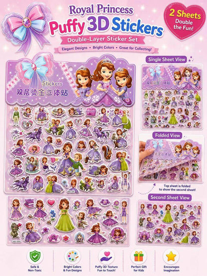 Puffy 3D Sticker Set